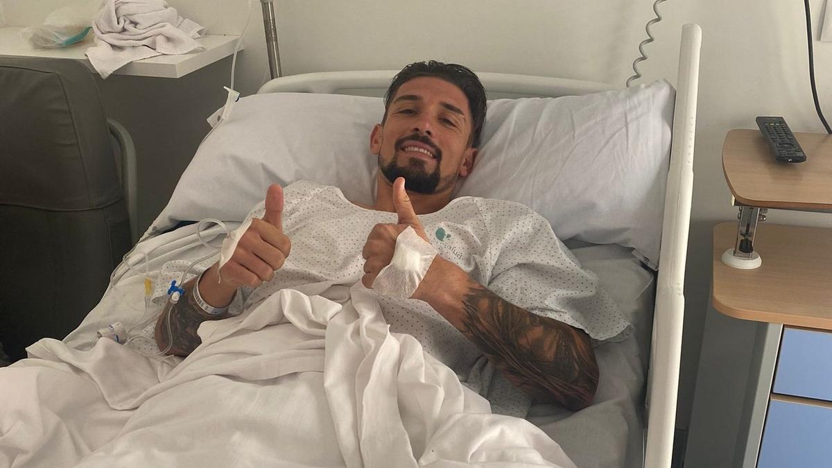 Juanfran Ortiz tras salir de su operación
