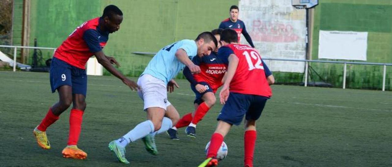 Una acción del duelo entre el Beluso y el Moraña. |  // GONZALO NÚÑEZ