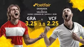 Granada CF vs. Valencia CF: horario, TV, estadísticas, clasificación y pronósticos