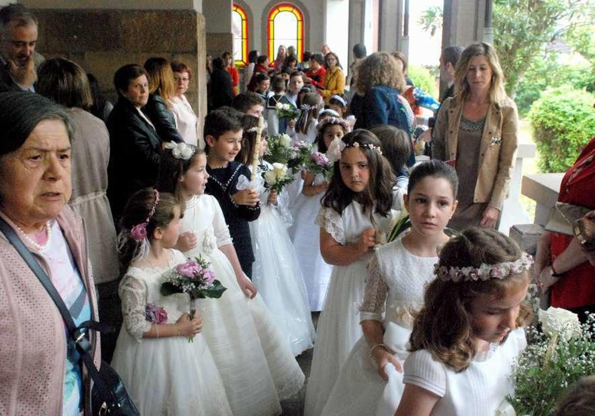 El Corpus, a cubierto en Candás