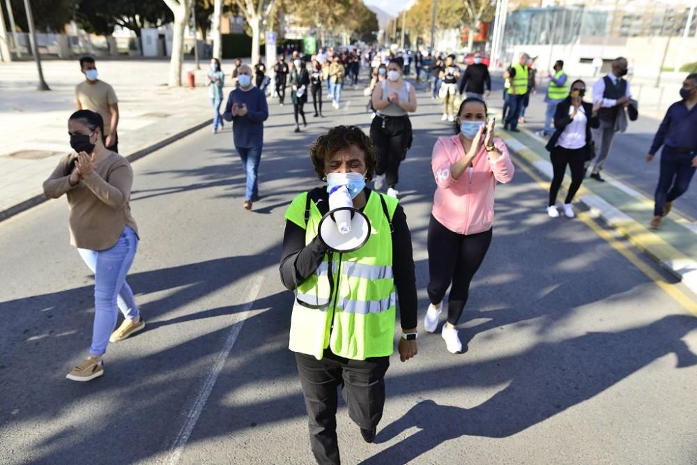 Protesta por el cierre de bares y restaurantes en Cartagena