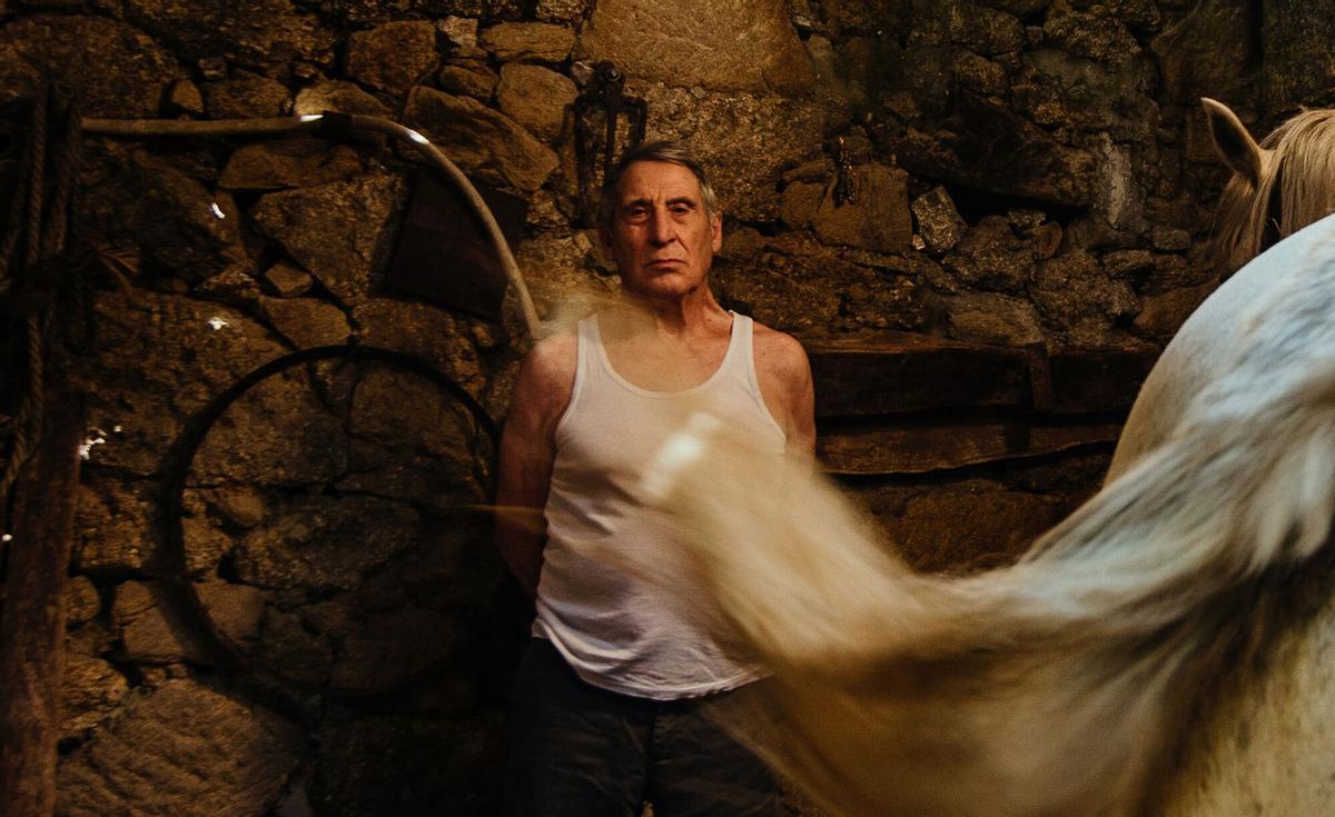 Celso Bugallo en la película "Trote"