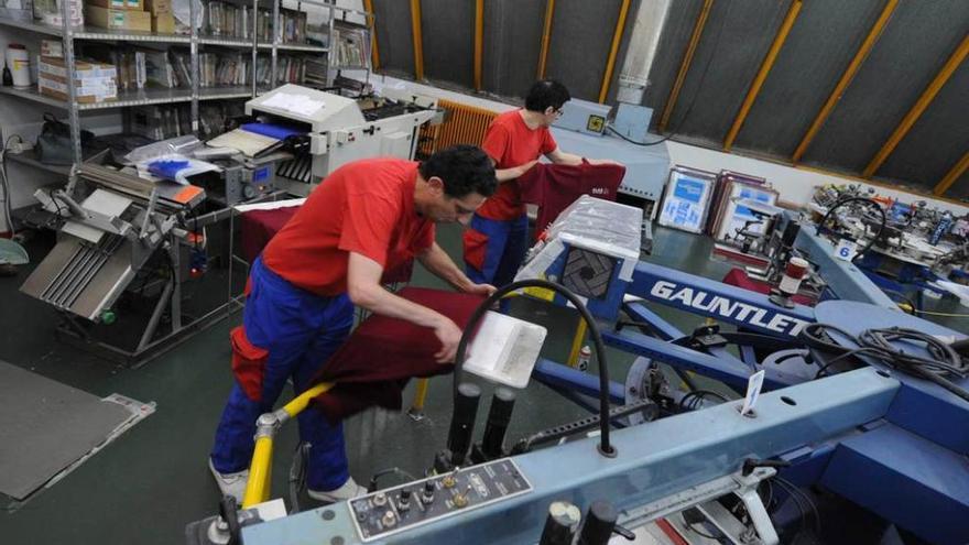 Trabajadores de la Fundación Laboral Santa Bárbara.