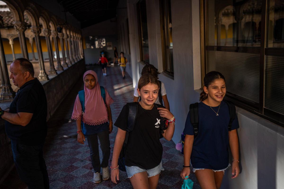 Vuelta al cole en la Escola Pia Sant Miquel de Barcelona