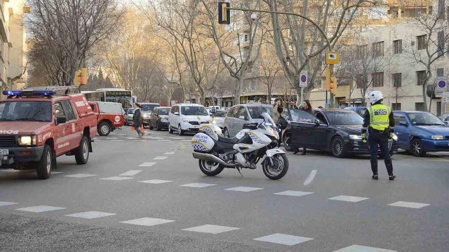 Los hechos han ocurrido esta maÃ±ana en las Avenidas de Palma.