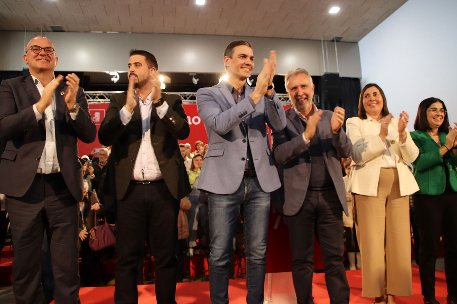 Visita a la isla de La Palma del presidente del Gobierno de Canarias, Pedro Sánchez.