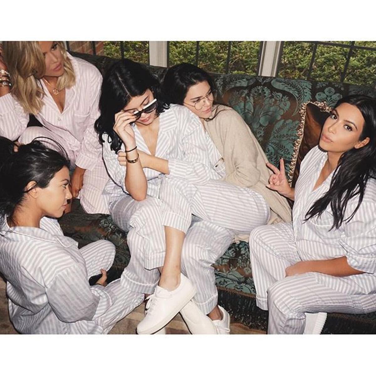 Las Kardashian en la fiesta de pijamas de Kim