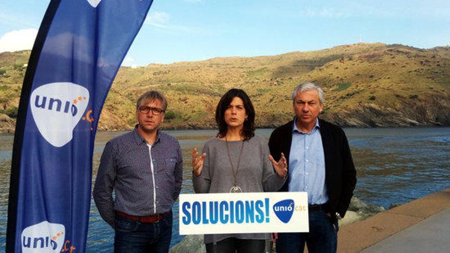 Surroca amb Ayats i Maluquer a Portbou.