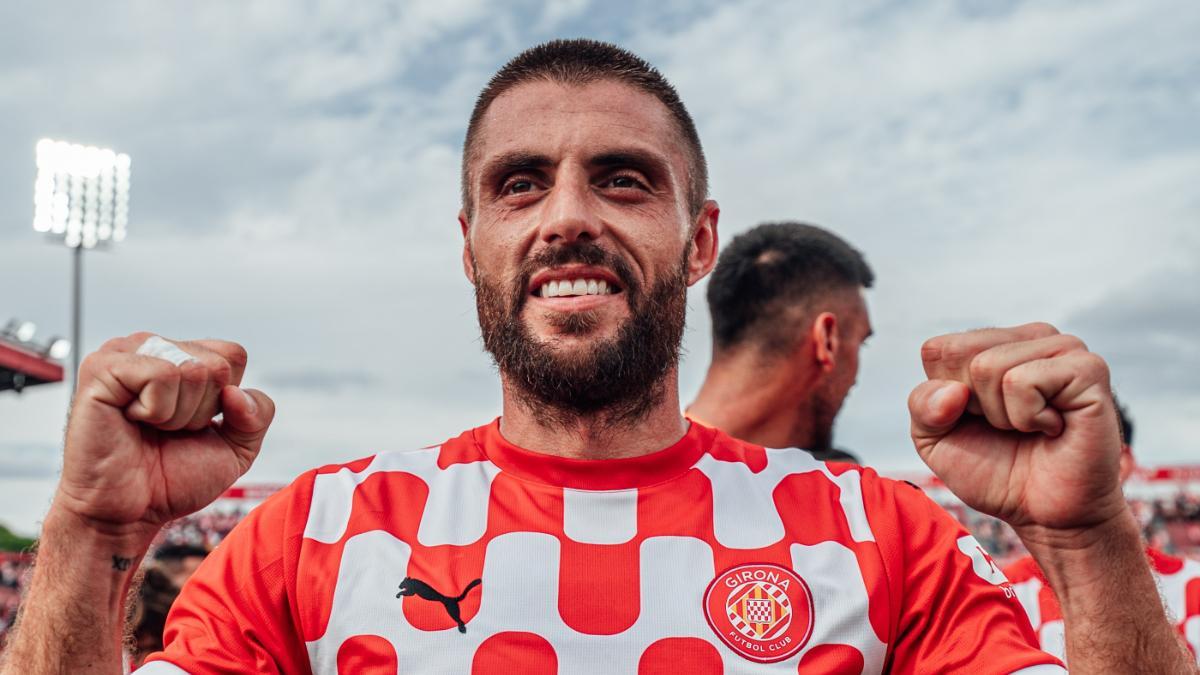David López, celebrando la vital (y loca) victoria ante el Athletic