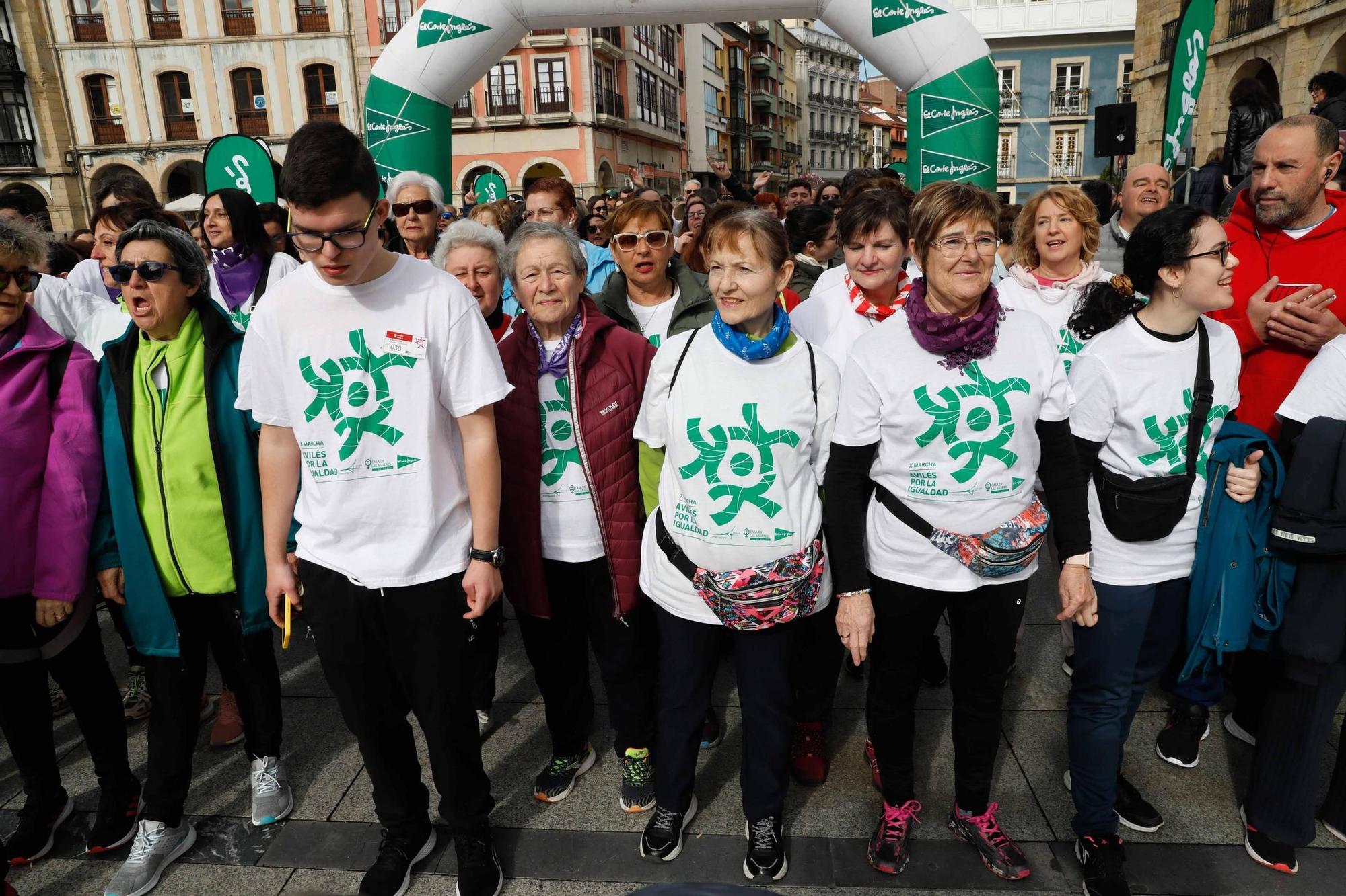 EN IMÁGENES: Así fue la décima edición de la marcha por la igualdad de Avilés