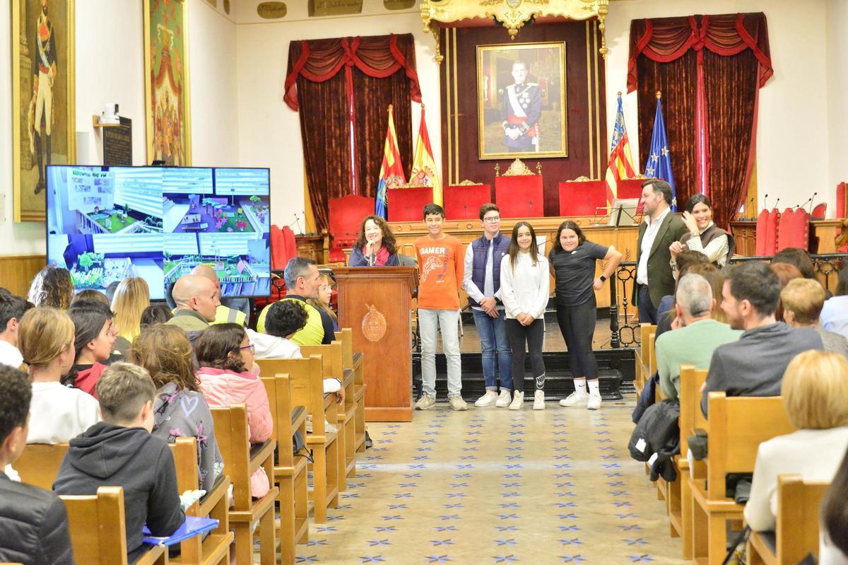 Un momento del actocelebrado en el Salón de Plenos del Ayuntamiento