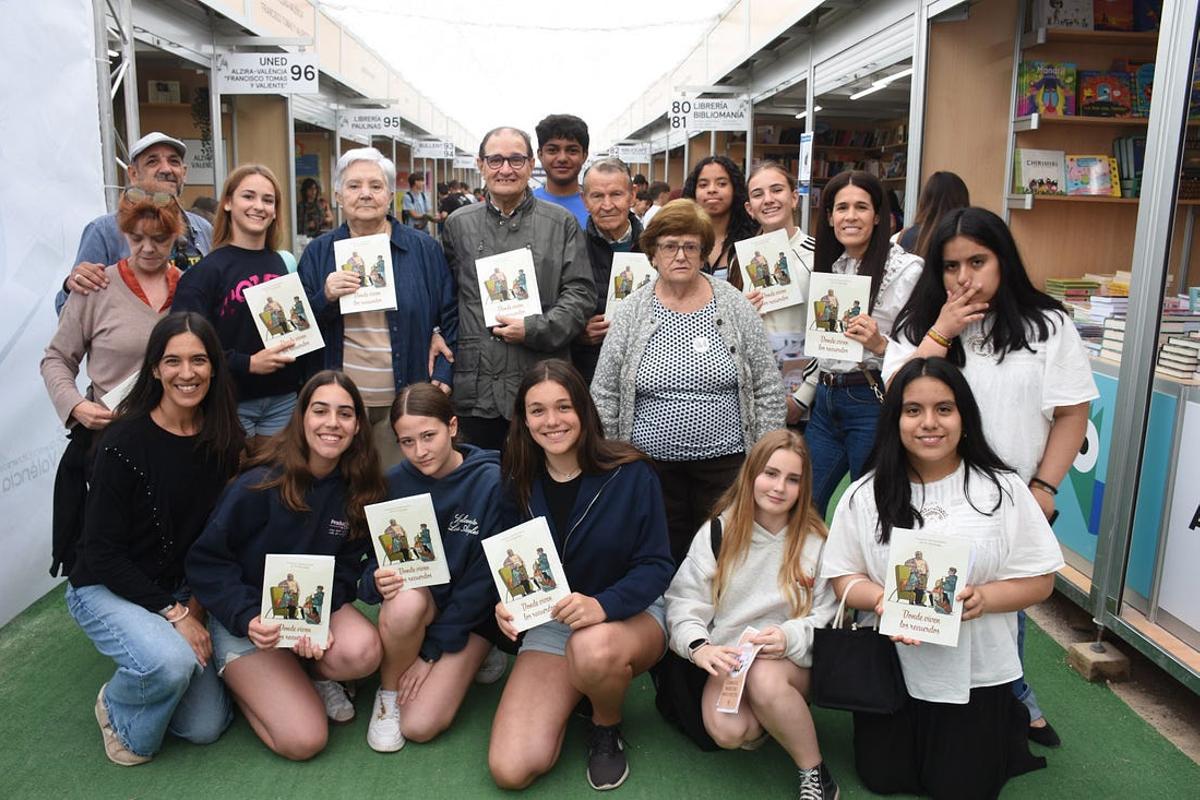 Escolares en la Fira del Llibre