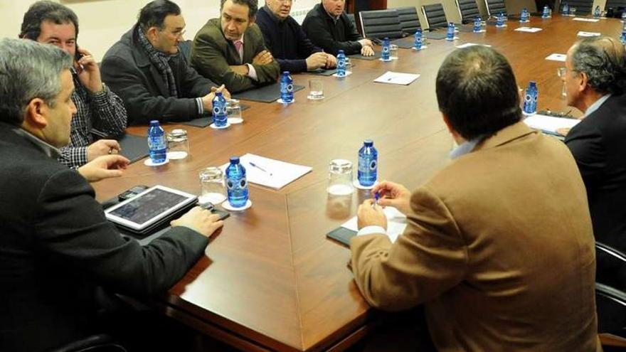 Una sesión anterior del pleno de la Cámara de Comercio de Vilagarcía.