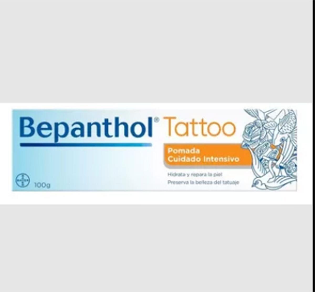 Crema para el cuidado del tatuaje, de Bepanthol