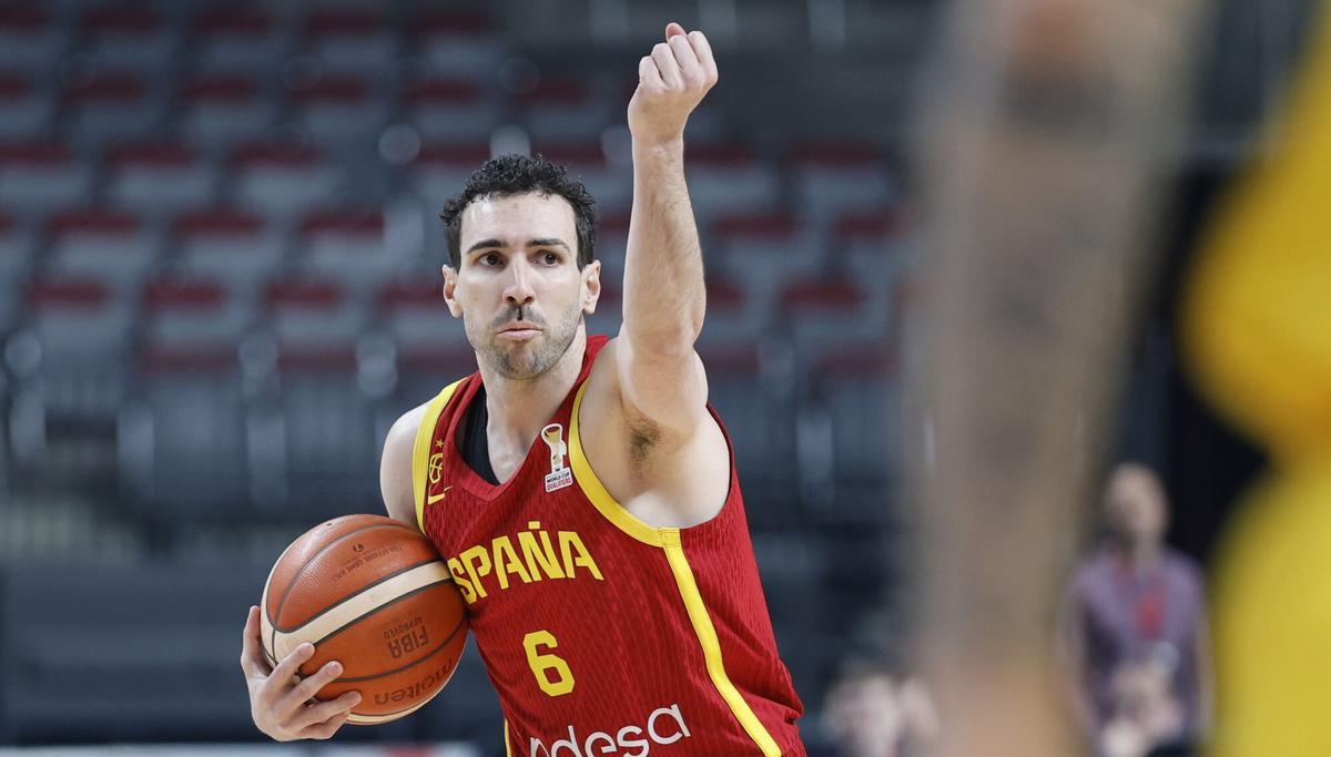 Ferran Bassas, durant el partit d'ahir