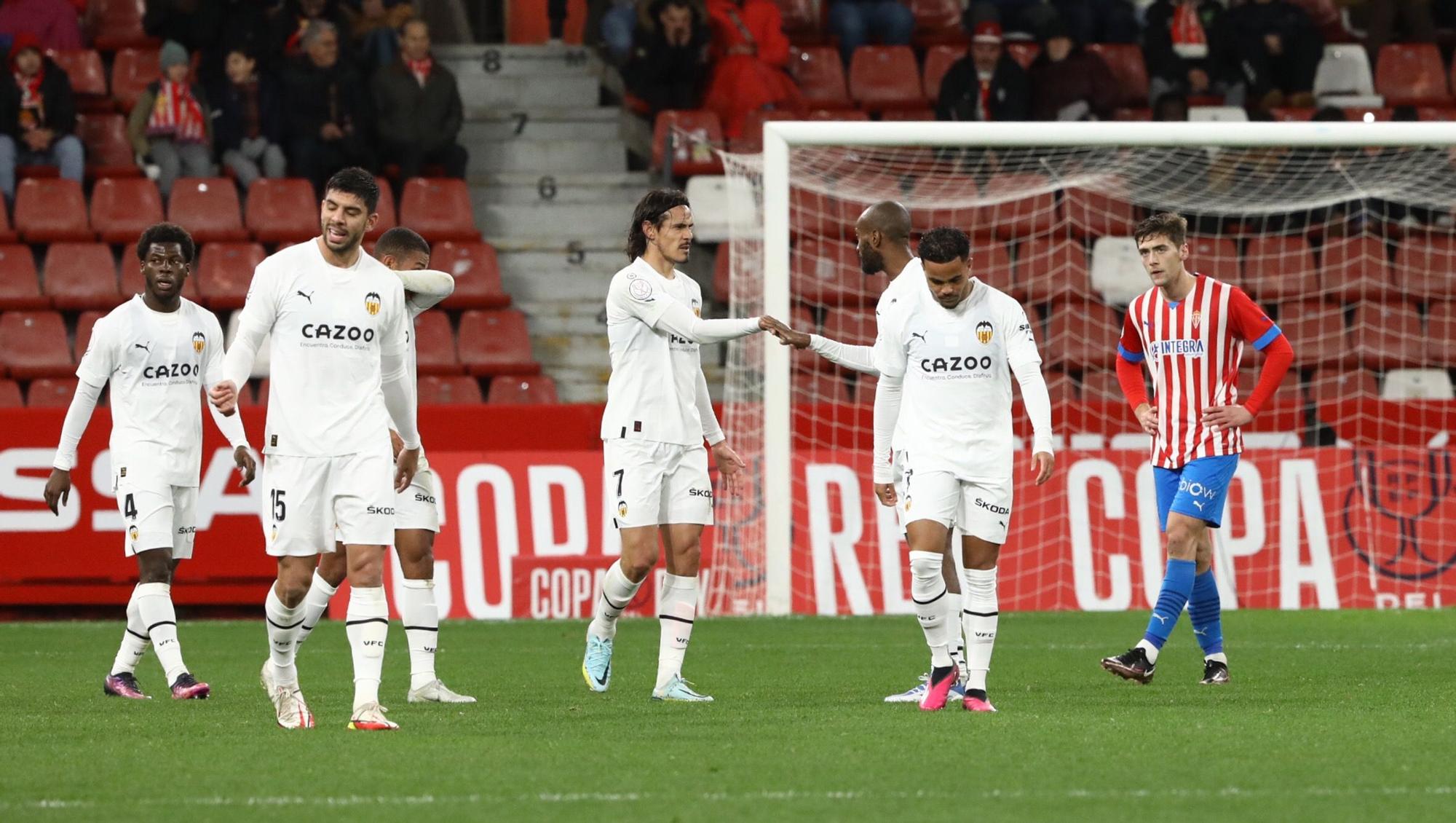 En imágenes: Así fue la cruda derrota copera del Sporting ante el Valencia