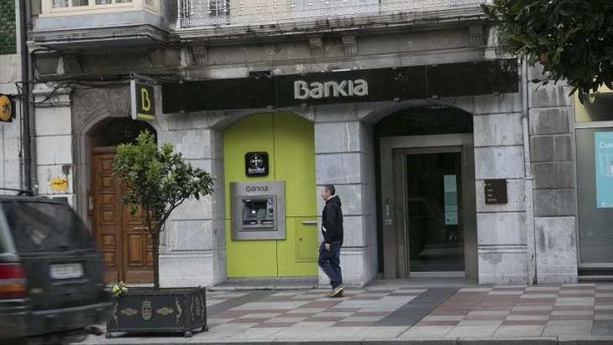 Sucursal de Bankia en la que se produjo el intento de atraco.