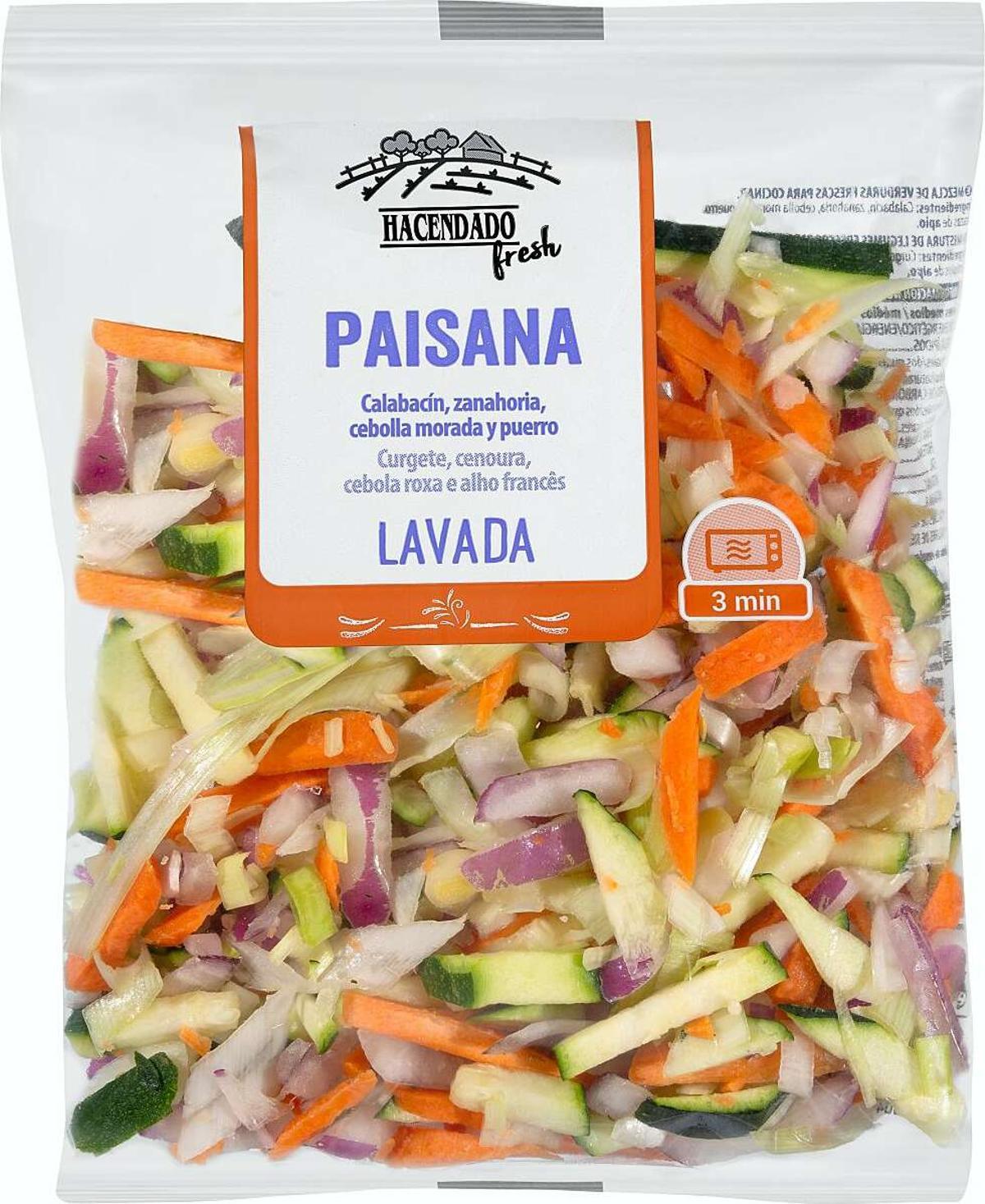 Mix de verduras 'Paisana' de Hacendado Fresh, disponible en Mercadona