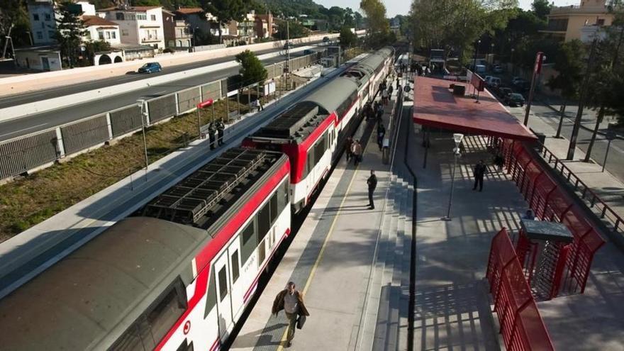 Muere un hombre arrollado por un tren en Barcelona