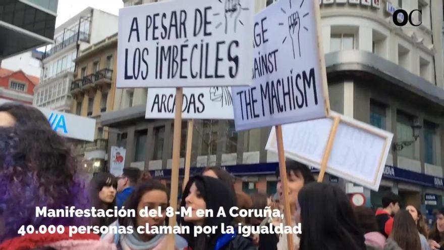 Movilización en A Coruña por el Día Internacional de la Mujer