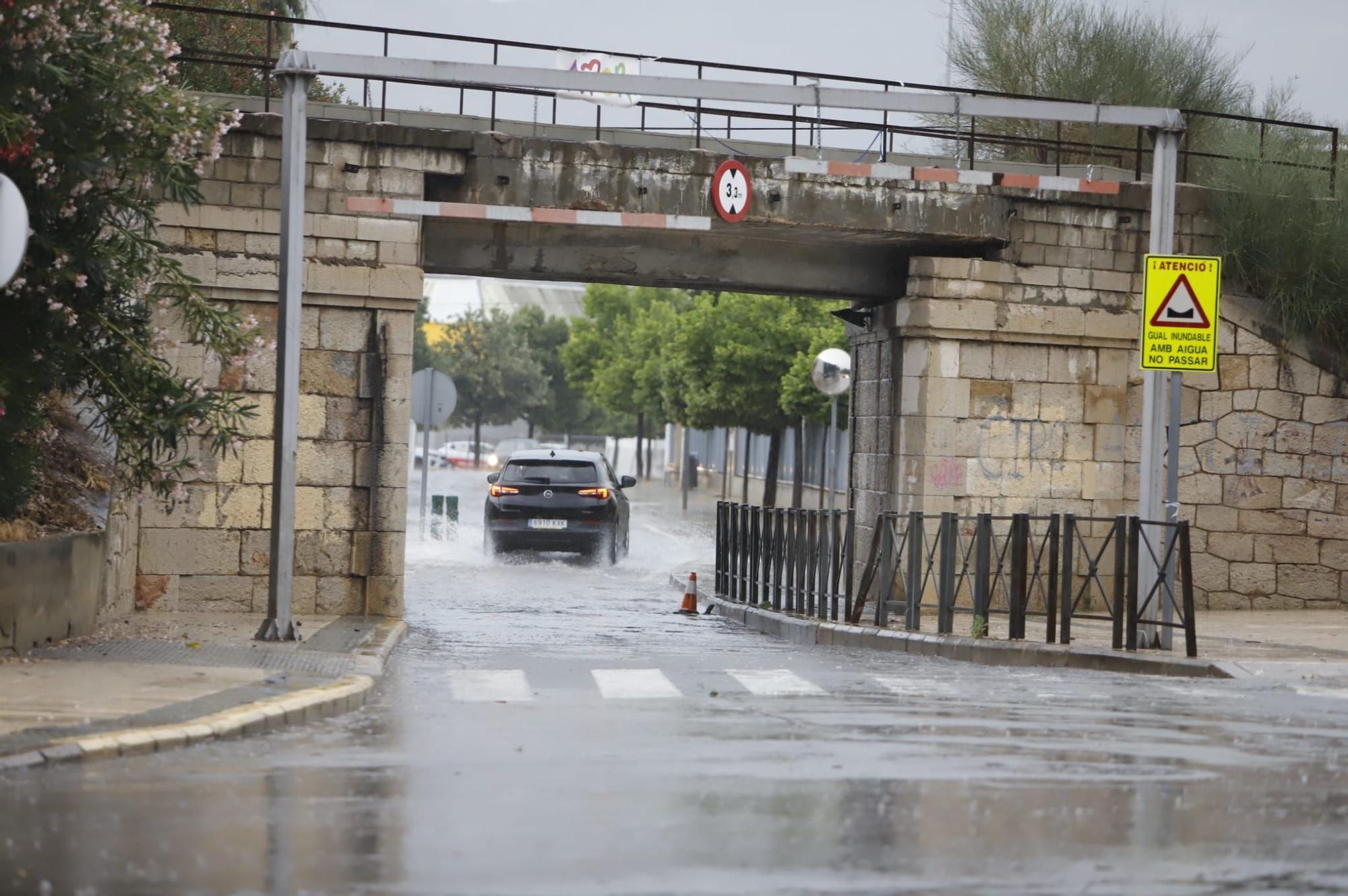 Las lluvias vuelven a golpear con fuerza en Xàtiva