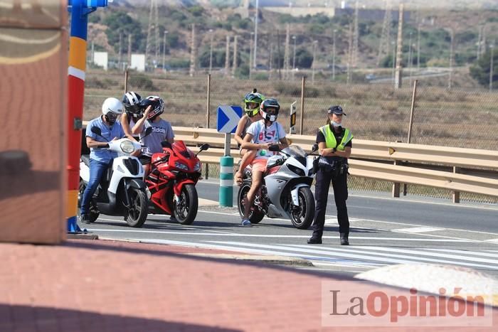 Protesta de policías en La Manga