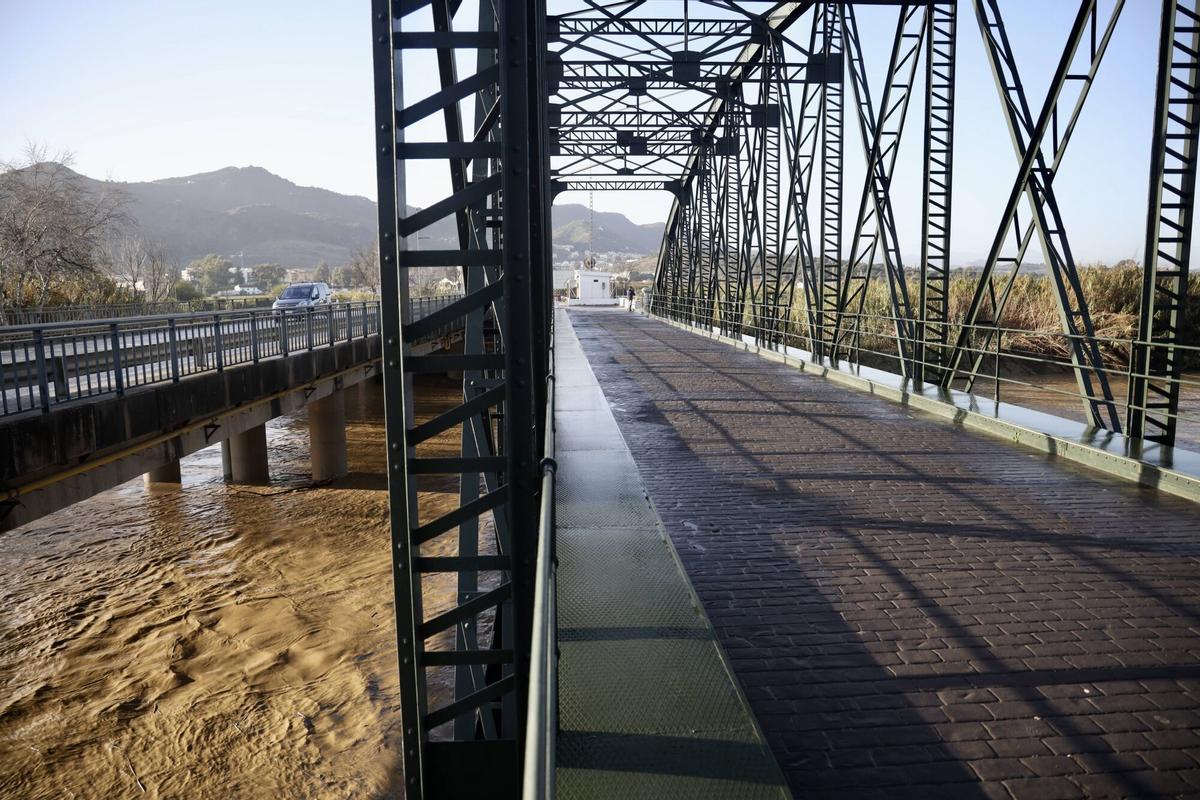 El Puente de Hierro sobre el río Guadalhorce, en la Estación de Cártama