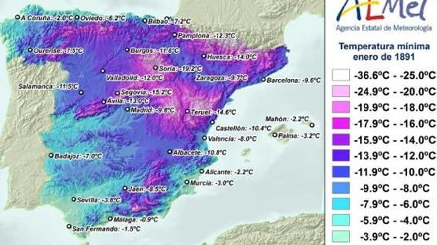 La gran ola de frío de 1891 que congeló  el mar en Castelló