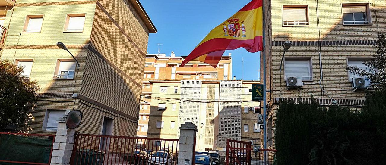 El cuartel de la Guardia Civil de Villena ha sido reparado varias veces en los últimos años.