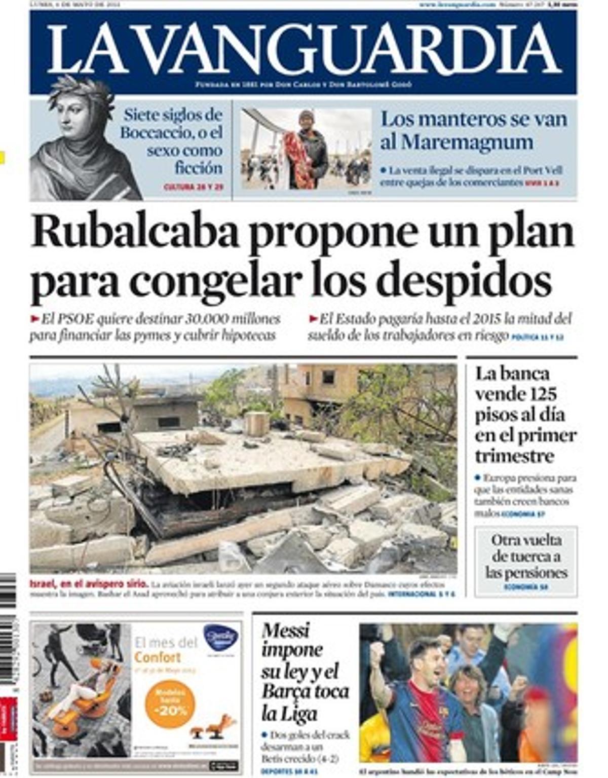 portada-vanguardia-6-5-2013 portada-vanguardia-6-5-2013