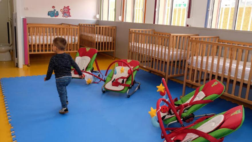 Un usuario de la Escuela Infantil de San Matías, en Tenerife.