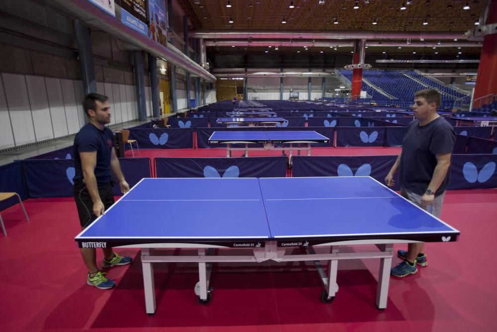 Preparativos para el Mundial de Tenis de Mesa