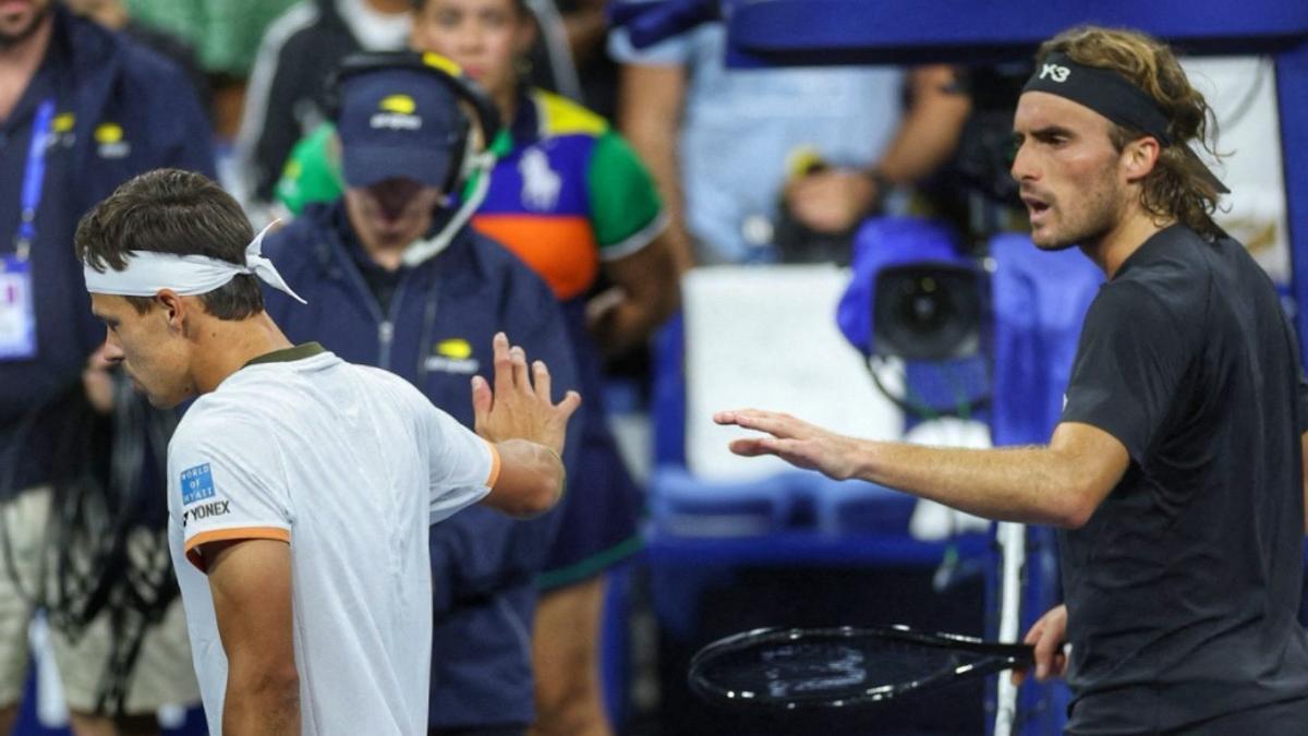 La pelea entre los tenistas en el partido de segunda ronda
