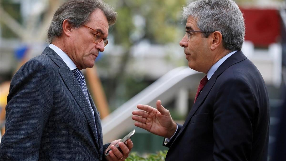 Artur Mas con Francesc Homs.