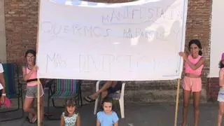 Batalla infantil en demanda de un parque en un pueblecito de Zamora