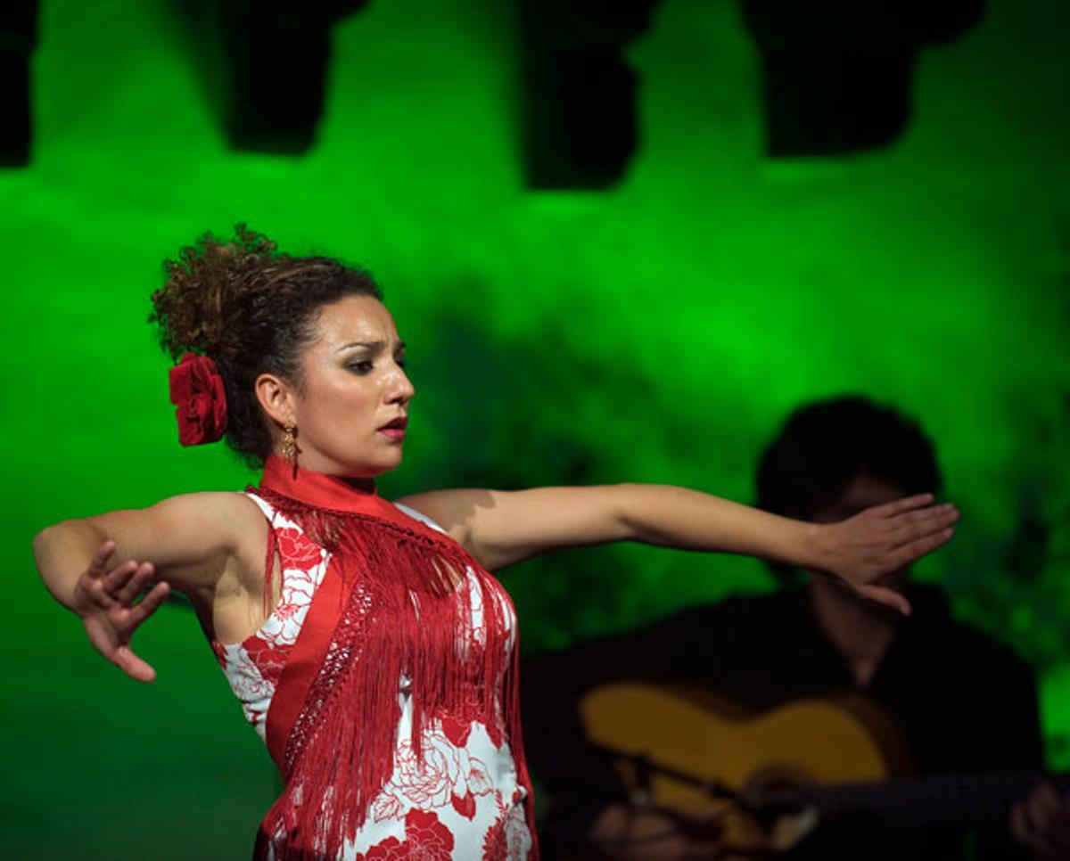 La bailaora Laureana Granados, en una actuación en Córdoba.