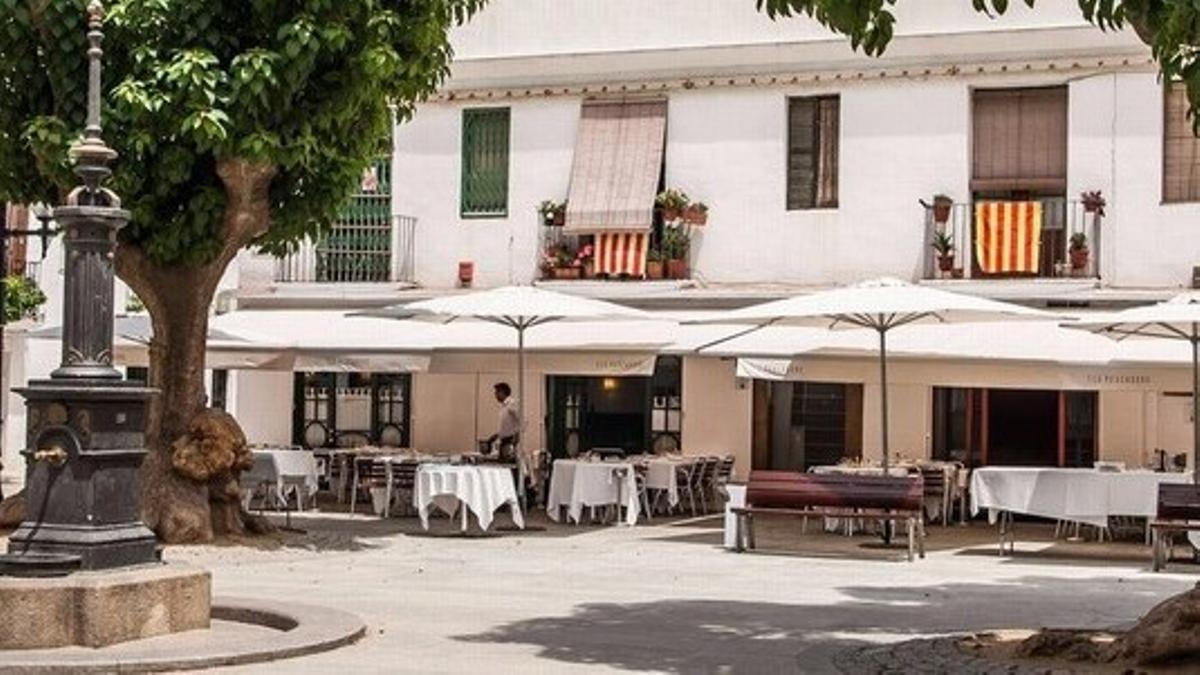 La terraza del restaurante Els Pescadors.