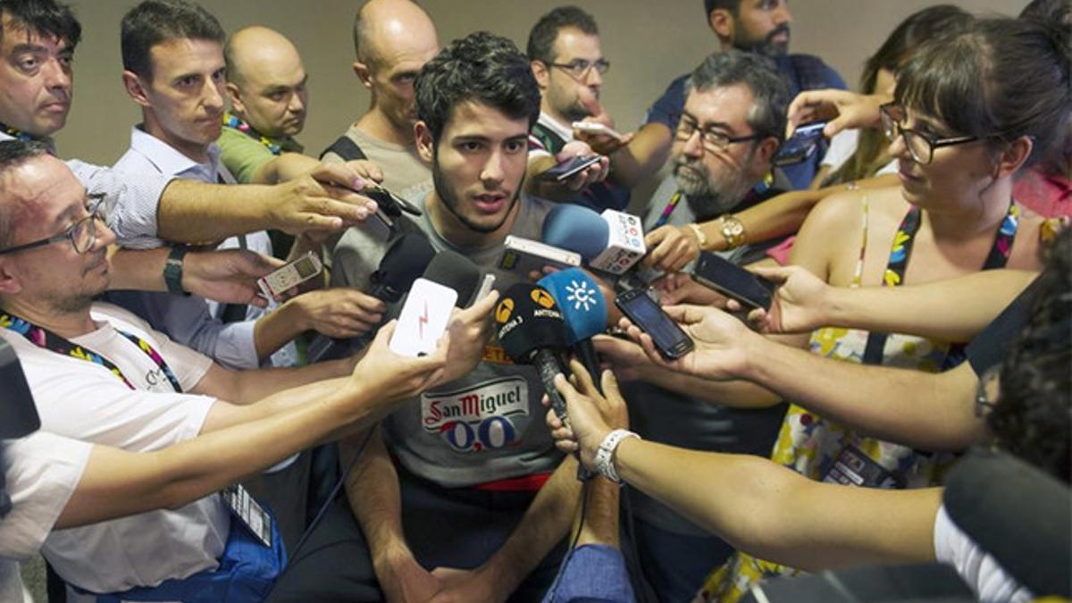 Abrines, durante su comparecencia en los medios