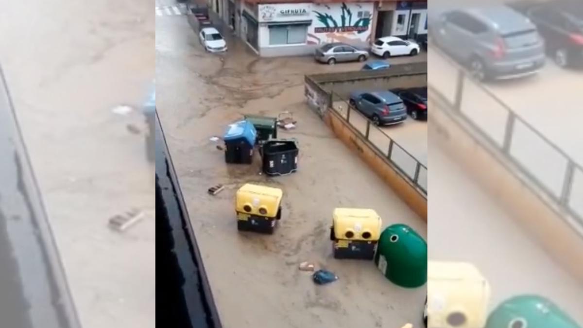 Inundaciones registradas en Teruel este sábado por la tarde