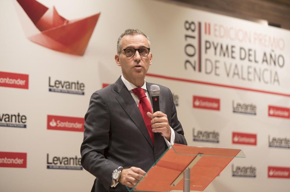 Premios Santander a la Pyme del Año de València 2018 junto a la Cámara de Comercio y en colaboración con Levante-EMV