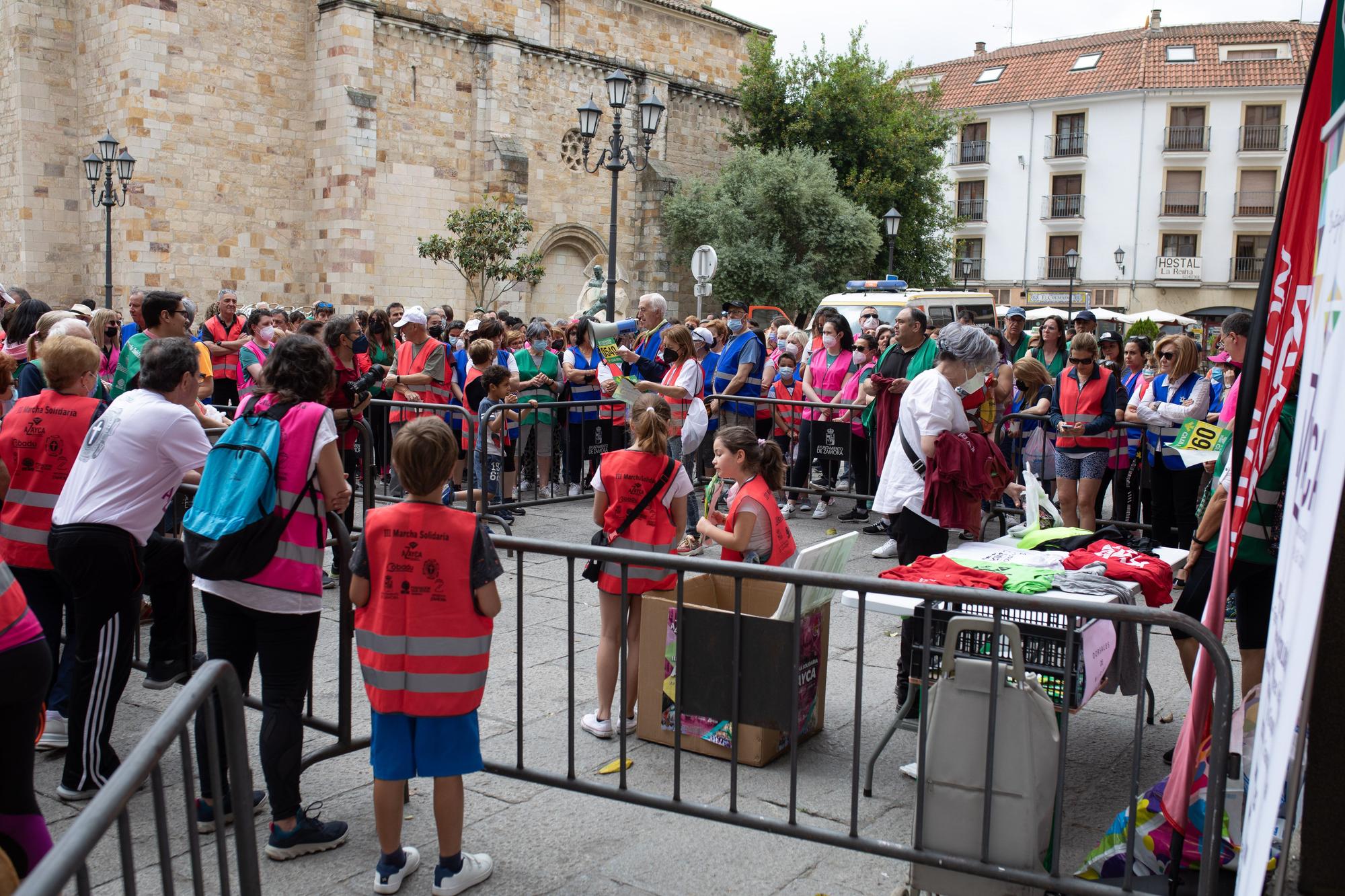 Marcha solidaria a favor de pacientes oncológicos de Zamora organizada por Azayca