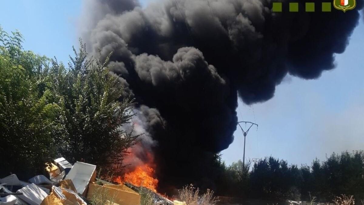 Incendio en el Cerro de los Palos