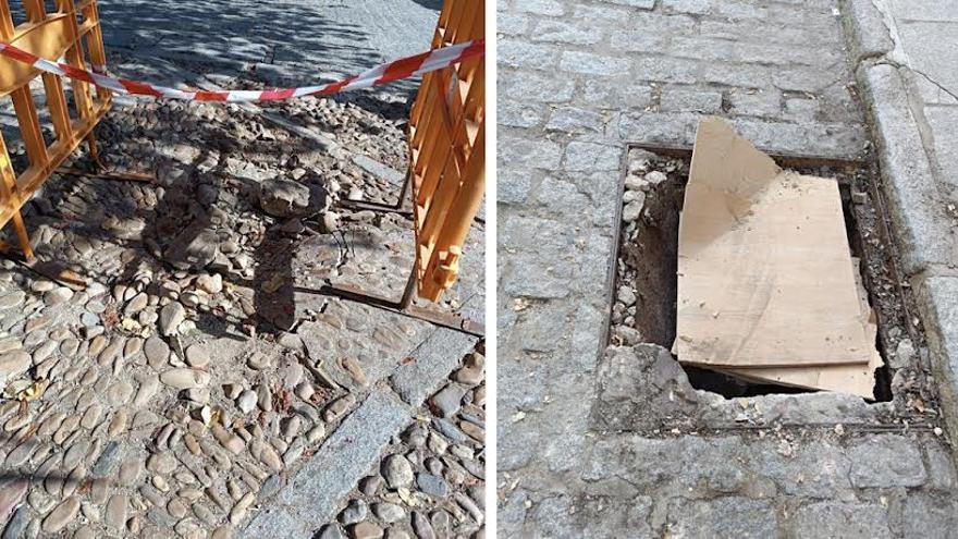 Quejas por los destrozos en la plaza de Canterías de Cáceres