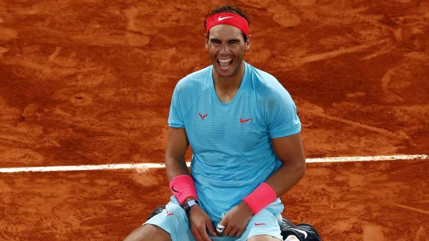Rafa Nadal celebra su último título de Roland Garros