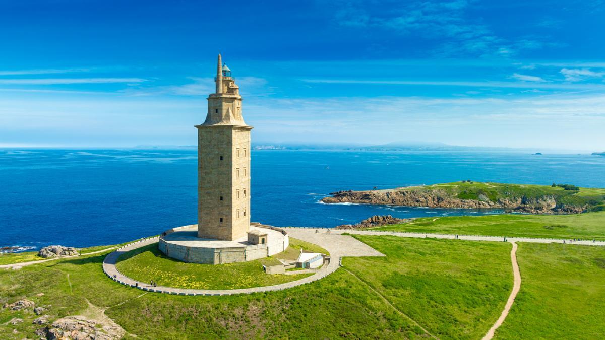 El faro romano del paseo marítimo de A Coruña