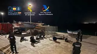 Intervenidos 400 kilos de hachís en el desembarco de Castillo del Romeral
