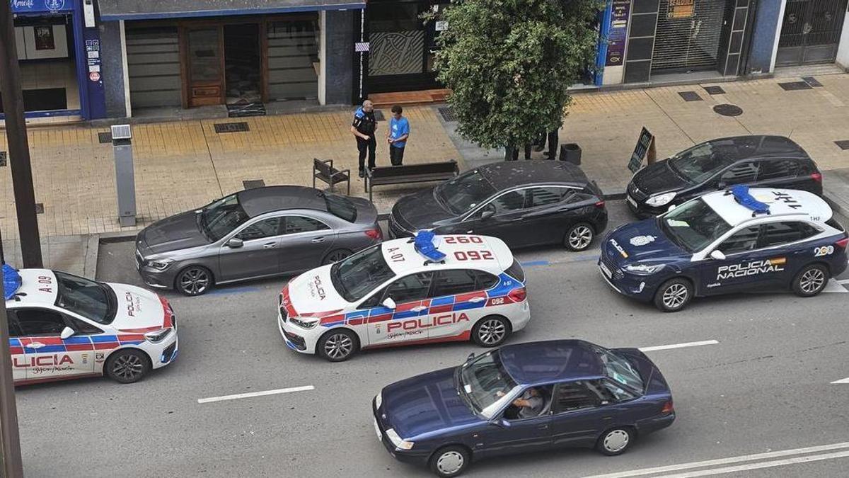 Operativo policial tras el robo.