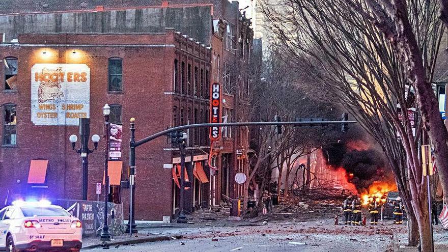 L&#039;explosió va causar una gran destrucció a Nashville.
