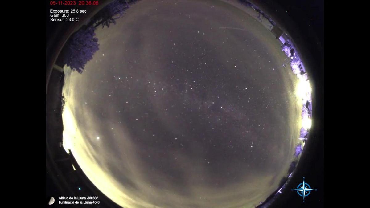El observatorio de Pujalt capta una aurora boreal