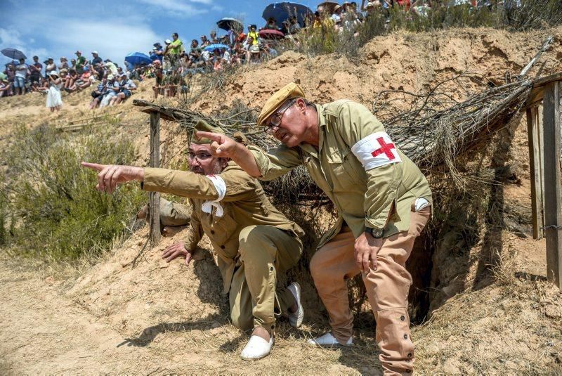 Recreación de la batalla del Ebro en Fayón